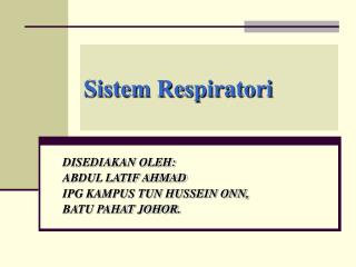 Sistem Respiratori