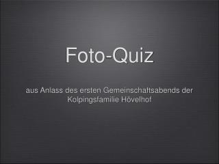 Foto-Quiz