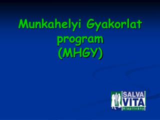 Munkahelyi Gyakorlat program (MHGY)