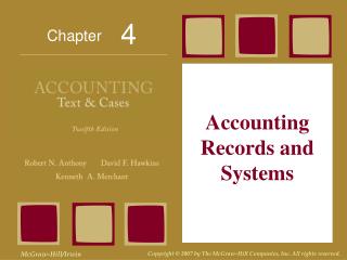 Accounting Records and Systems