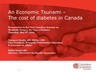 An Economic Tsunami – The cost of diabetes in Canada