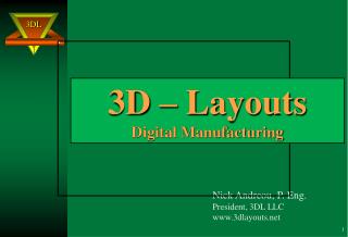 3D – Layouts Digital Manufacturing