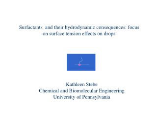 Surfactants and their hydrodynamic consequences: focus on surface tension effects on drops