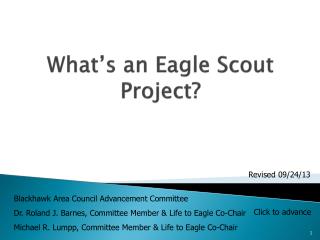 What’s an Eagle Scout Project?