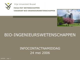 BIO-INGENIEURSWETENSCHAPPEN