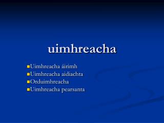 uimhreacha