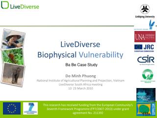 LiveDiverse Biophysical Vulnerability