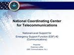 National Coordinating Center for Telecommunications