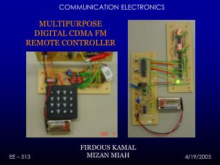 MULTIPURPOSE DIGITAL CDMA FM REMOTE CONTROLLER