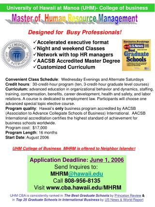 Master of Human Resource Management