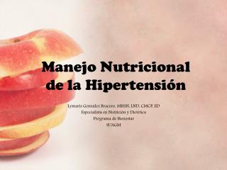 Manejo Nutricional de la Hipertensión