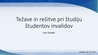 Težave in rešitve pri študiju študentov invalidov