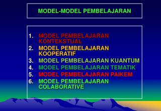 MODEL-MODEL PEMBELAJARAN