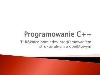 Programowanie C++