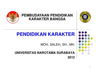 PENDIDIKAN KARAKTER