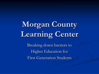 Morgan County Learning Center