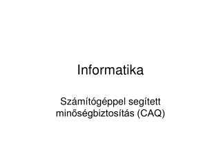 Informatika