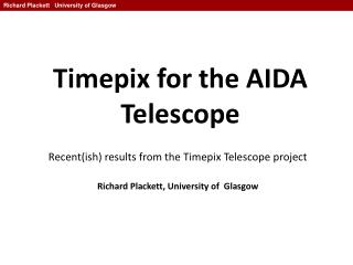 Timepix for the AIDA Telescope