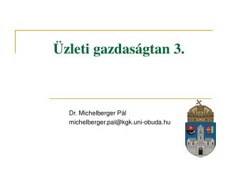 Üzleti gazdaságtan 3.
