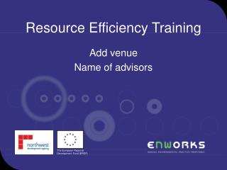 Resource Efficiency Training