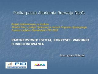 Podkarpacka Akademia Rozwoju Ngo’s