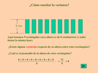 ¿Cómo enseñar la varianza?