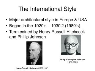 The International Style