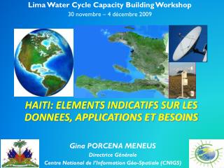 HAITI: ELEMENTS INDICATIFS SUR LES DONNEES, APPLICATIONS ET BESOINS