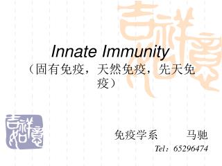 Innate Immunity （固有免疫，天然免疫，先天免疫）