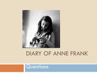 Diary of anne frank