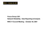 NRIC V Council Meeting - October 30, 2001