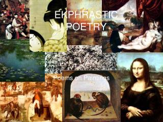 EKPHRASTIC POETRY