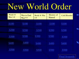 New World Order