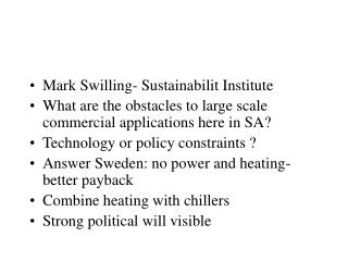 Mark Swilling- Sustainabilit Institute
