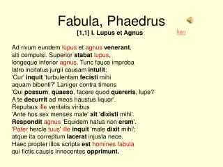 Fabula, Phaedrus