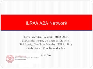 ILRAA A2A Network