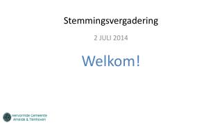 Stemmingsvergadering