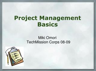 Project Management  Basics 