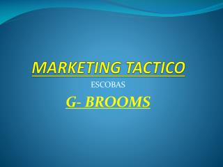 MARKETING TACTICO