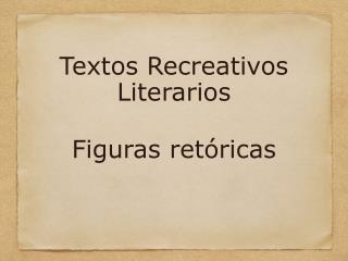 Figuras retóricas