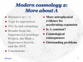 Modern cosmology 2: More about Λ