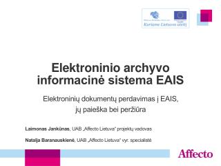 Elektroninio archyvo informacinė sistema EAIS