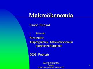 Makroökonomia