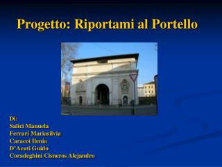 Progetto: Riportami al Portello