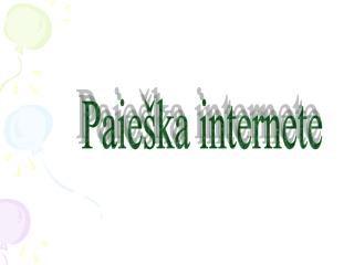 Paieška internete