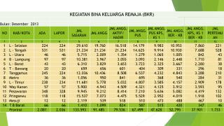 KEGIATAN BINA KELUARGA REMAJA (BKR) DESEMBER 2013