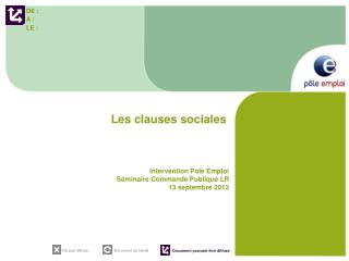 Les clauses sociales
