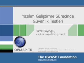 Yazılım Geliştirme Sürecinde Güvenlik Testleri