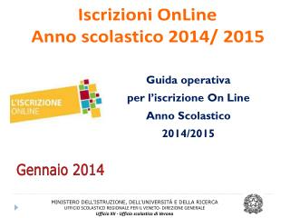 Iscrizioni OnLine Anno scolastico 2014/ 2015