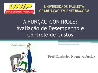 A FUNÇÃO CONTROLE: Avaliação de Desempenho e Controle de Custos